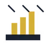 Manufacturing and distribution sector icon